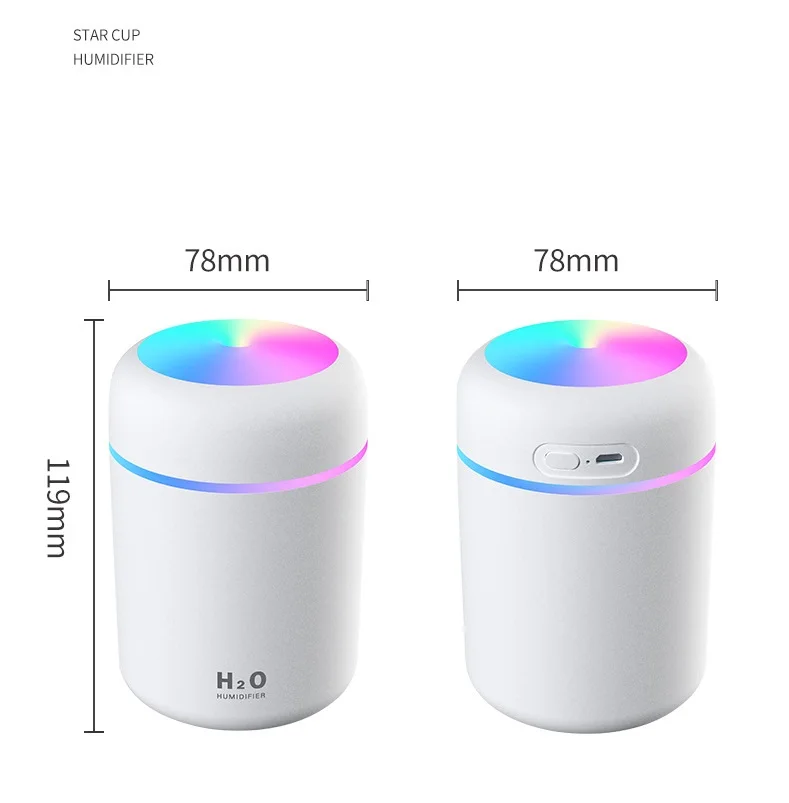 300ml Portable Humidifier USB Ultrasonic Dazzle Cup Aroma Diffuser Cool Mist Maker Air Humidifier Purifier with Romantic Light
300ml Portable Humidifier USB Ultrasonic Dazzle Cup Aroma Diffuser Cool Mist Maker Air Humidifier Purifier with Romantic Light