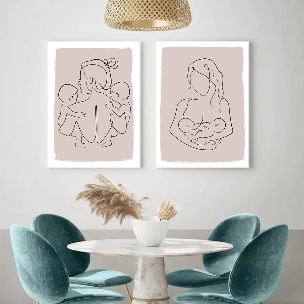 Family Portrait Poster Mom Two Baby Twins Canvas Painting Abstract Art Print Minimalist Wall Picture For Living Room Home Decor
Family Portrait Poster Mom Two Baby Twins Canvas Painting Abstract Art Print Minimalist Wall Picture For Living Room Home Decor