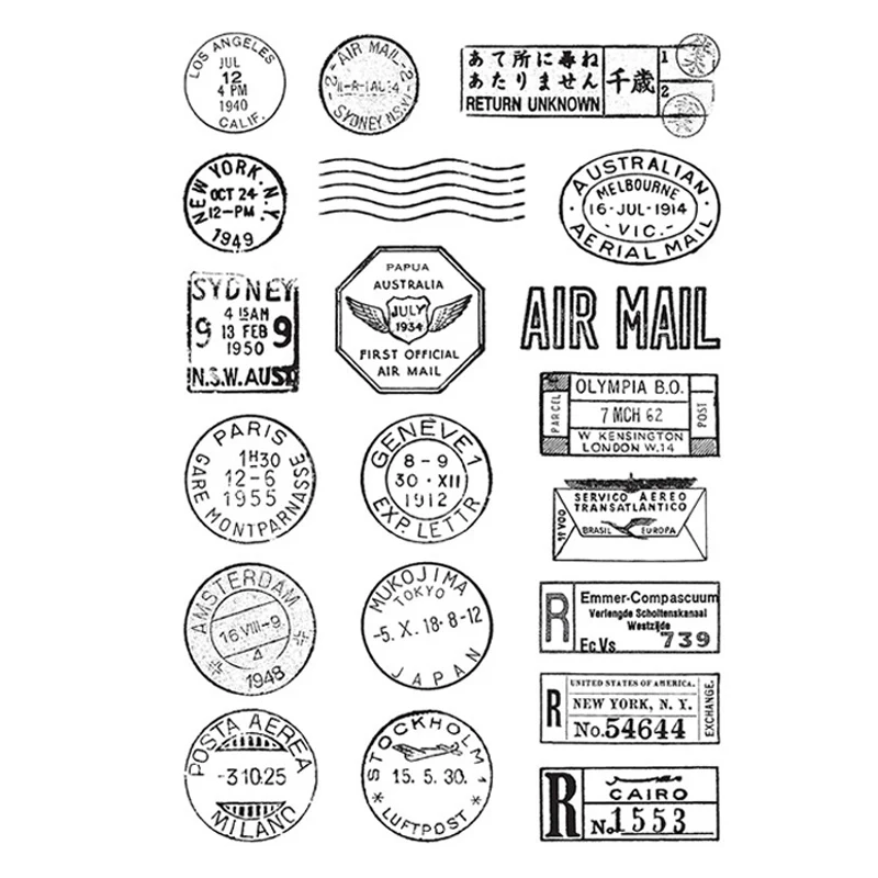 Global Postmarks Clear Stamps "AIR MAIL" Sentiments Transparent Clear Silicone Stamp for DIY Scrapbooking Card Making new 2021
Global Postmarks Clear Stamps "AIR MAIL" Sentiments Transparent Clear Silicone Stamp for DIY Scrapbooking Card Making new 2021