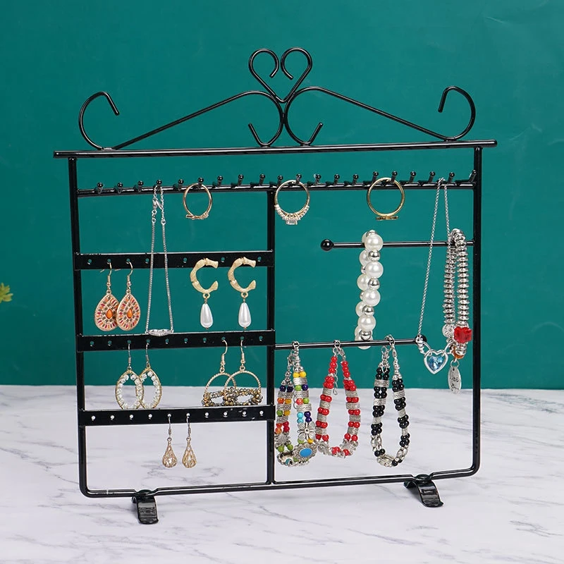 Metal Jewelry Tower, Compact Earrings Organizer Necklaces Hanger Bracelets Display Stand
Metal Jewelry Tower, Compact Earrings Organizer Necklaces Hanger Bracelets Display Stand