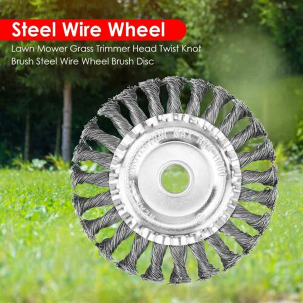1Pc Twist Knot Wire Brushes Mower Head Spiral Brush Steel Wire Wheel For Angle Grinder Deburring Polishing Dust Removal 125mm
1Pc Twist Knot Wire Brushes Mower Head Spiral Brush Steel Wire Wheel For Angle Grinder Deburring Polishing Dust Removal 125mm