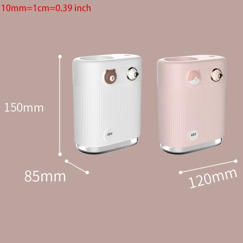 520ml Cute Pet Humidifier with Colorful Atmosphere Lights Cool Mist Humidifier for Office Home Bedroom Baby Room
520ml Cute Pet Humidifier with Colorful Atmosphere Lights Cool Mist Humidifier for Office Home Bedroom Baby Room