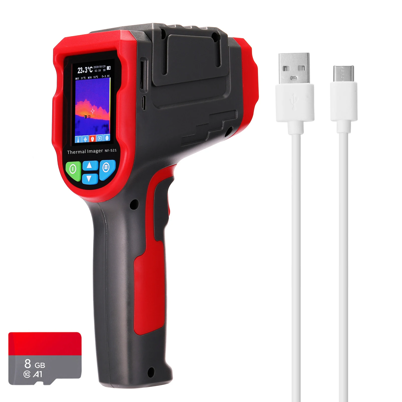 NF-521 инфракрасный Термальность Imager Портативный инфракрасный Камера цифровой Дисплей нагрева Детектор Ручной Температура изображений Imager
NF-521 инфракрасный Термальность Imager Портативный инфракрасный Камера цифровой Дисплей нагрева Детектор Ручной Температура изображений Imager