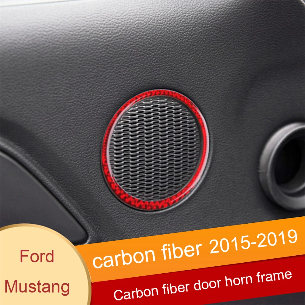 2PCS For Ford Mustang 2015-2019 Carbon Fiber Car Door Speaker Sound Cover Frame Trim Accessories
2PCS For Ford Mustang 2015-2019 Carbon Fiber Car Door Speaker Sound Cover Frame Trim Accessories