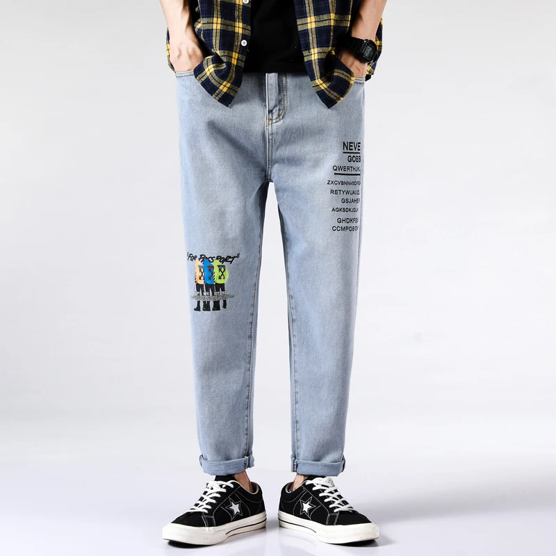 2021 Men's pants Trousers baggy Jeans for men Casual Stretch Slim Denim Jean man
2021 Men's pants Trousers baggy Jeans for men Casual Stretch Slim Denim Jean man