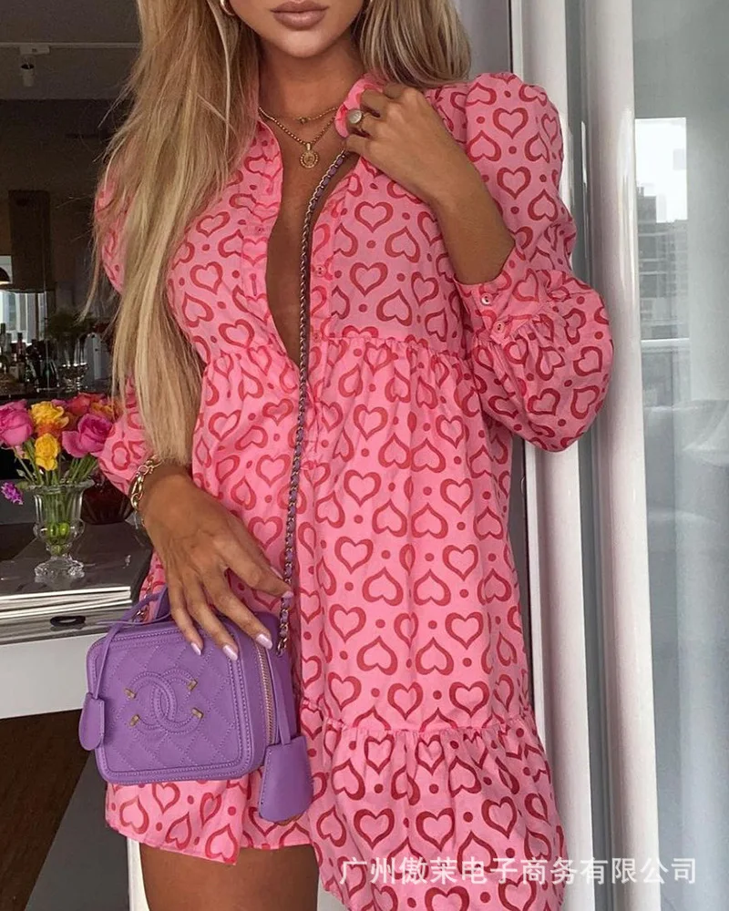 full-body love printed lantern sleeve loose shirt dress women autumn summer 2021 new fashion pink dresses
full-body love printed lantern sleeve loose shirt dress women autumn summer 2021 new fashion pink dresses