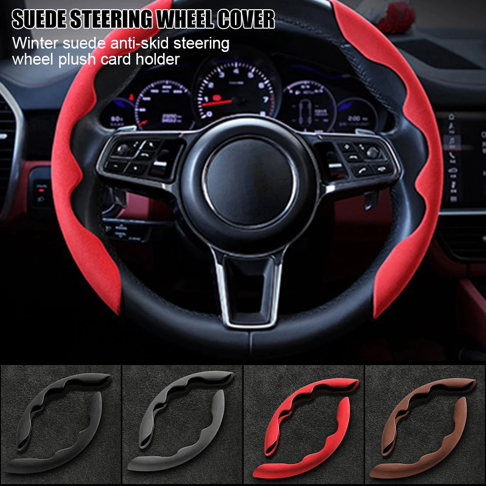Universal Steering Wheel Cover 38cm ABS Suede Cover Winter Warm Non-Slip Steering Wheel Booster Cover Auto Interior Accessories
Universal Steering Wheel Cover 38cm ABS Suede Cover Winter Warm Non-Slip Steering Wheel Booster Cover Auto Interior Accessories
