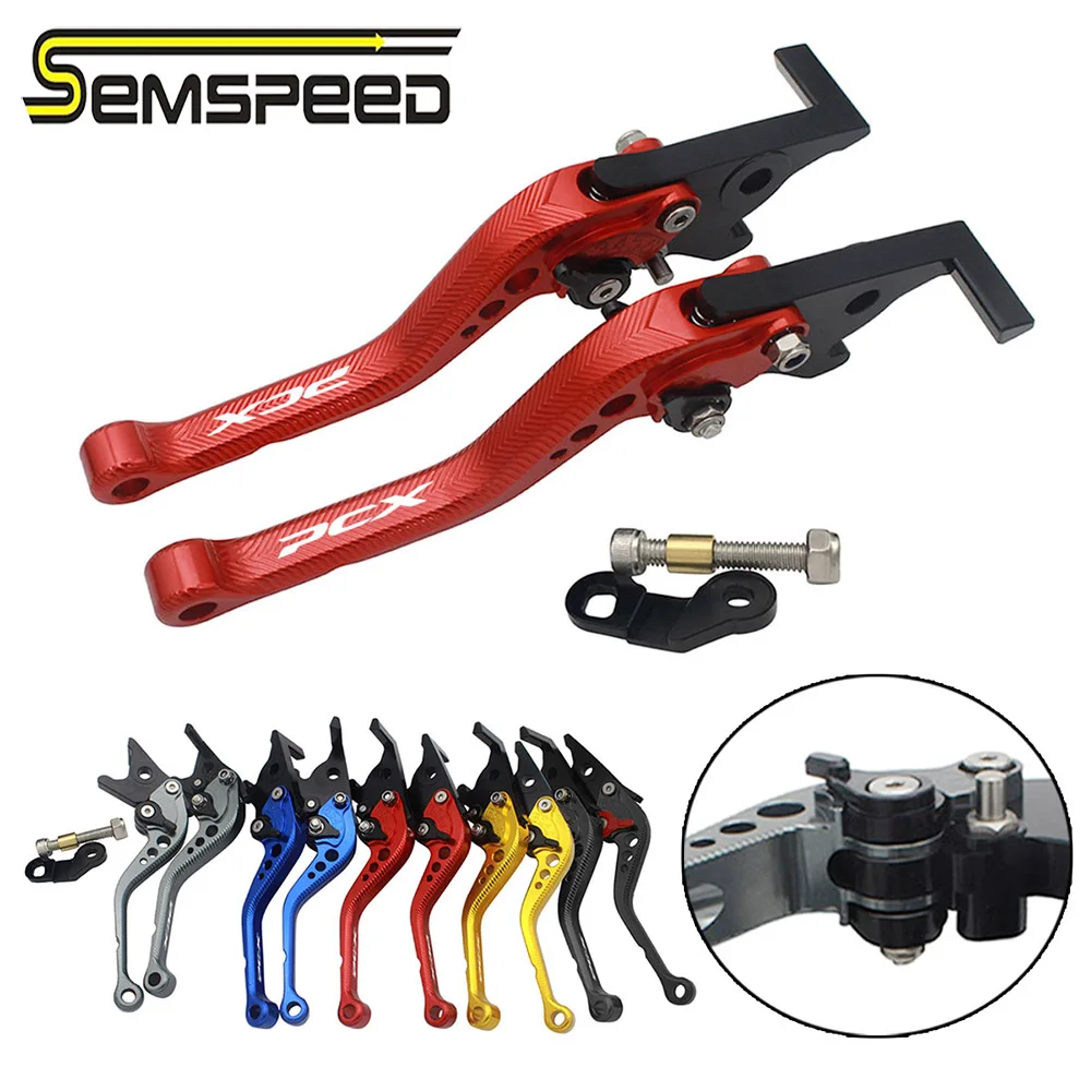 SEMSPEED 3D ромбовидная короткая Стояночная тормозная система для HONDA PCX 150 125 PCX125 PCX150
