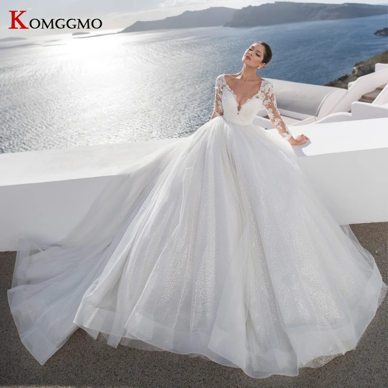 Сексуальное платье с глубоким v-образным вырезом, длинный рукав 3D с вышивкой и цветочным принтом, платье с юбкой из Тюля Свадебное бальное платье элегантное платье с низким вырезом на спине, со шлейфом, свадебное платье
Сексуальное платье с глубоким v-образным вырезом, длинный рукав 3D с вышивкой и цветочным принтом, платье с юбкой из Тюля Свадебное бальное платье элегантное платье с низким вырезом на спине, со шлейфом, свадебное платье