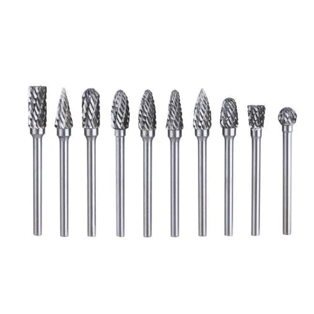 10 Piece Set Of High Speed Steel Electric Grinder Grinding Head Woodworking Rotary File Milling Cutter Carving Knife
10 Piece Set Of High Speed Steel Electric Grinder Grinding Head Woodworking Rotary File Milling Cutter Carving Knife