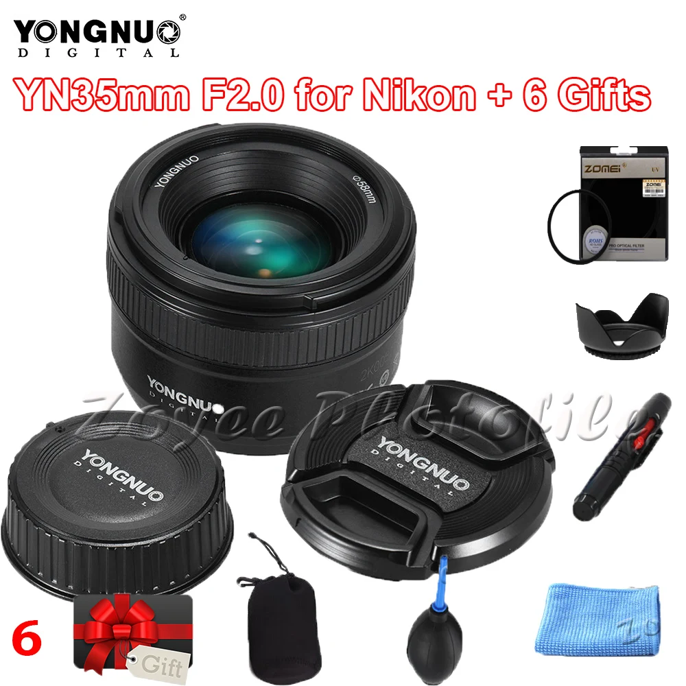 Yongnuo lens YN35mm F2N Wide-angle Large Aperture Fixed Auto Focus Lens For Nikon D7100 D3200 D3300 D3100 D5200 D90 free 6 gifts
Yongnuo lens YN35mm F2N Wide-angle Large Aperture Fixed Auto Focus Lens For Nikon D7100 D3200 D3300 D3100 D5200 D90 free 6 gifts