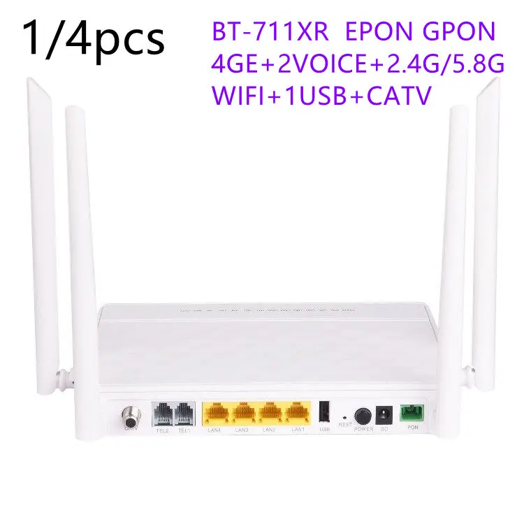 1/4 шт. 4G/Φ ONU ONT EPON GPON 4GE + 2VOICE + 2,4G/5,8G WIFI + 1USB + CATV оптический сетевой блок SC APC UPC интерфейс на английском языке
1/4 шт. 4G/Φ ONU ONT EPON GPON 4GE + 2VOICE + 2,4G/5,8G WIFI + 1USB + CATV оптический сетевой блок SC APC UPC интерфейс на английском языке