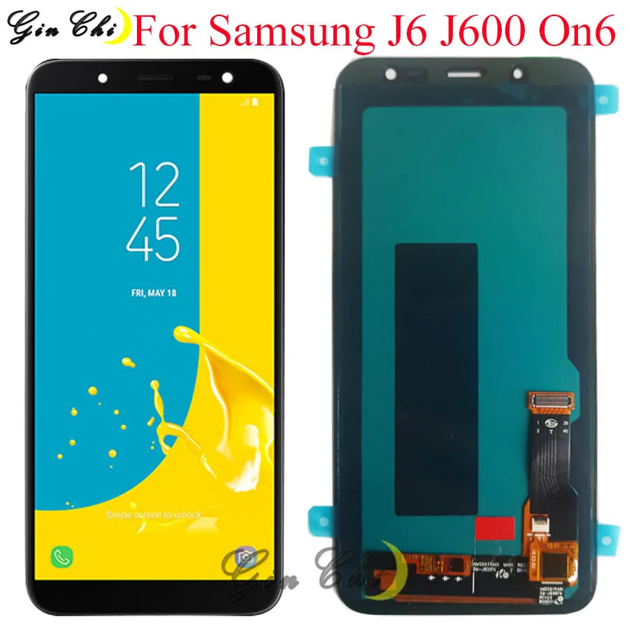 ЖК дисплей Super AMOLED для Samsung Galaxy J6 2018 сенсорный J600 LCD J600F J600G On6 запасные части|Экраны