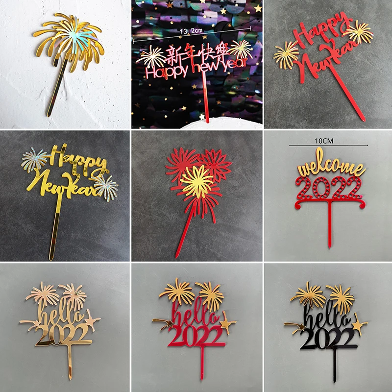 1Pc Happy New Year Cake Topper Golden Happy Family Fireworks Baking Cake Topper Christmas New Year Cake Decoration Supplies
1Pc Happy New Year Cake Topper Golden Happy Family Fireworks Baking Cake Topper Christmas New Year Cake Decoration Supplies