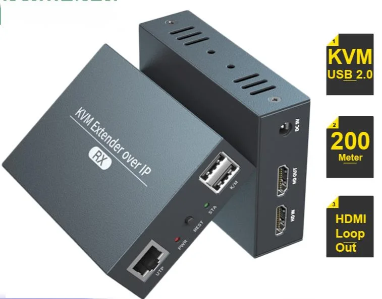 2021 HDMI KVM Extender Over IP RJ45 Ethernet Network KVM Extender USB HDMI 200M Over UTP/STP KVM Extender CAT5 CAT6
2021 HDMI KVM Extender Over IP RJ45 Ethernet Network KVM Extender USB HDMI 200M Over UTP/STP KVM Extender CAT5 CAT6