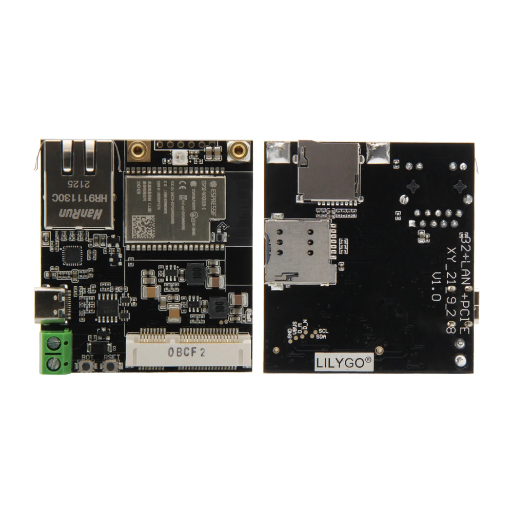 LILYGO® TTGO T-Internet-COM ESP32 Wifi Bluetooth Board For T-PCIE Ethernet IOT Module With SIM TF Card Slot Type-C Connector
LILYGO® TTGO T-Internet-COM ESP32 Wifi Bluetooth Board For T-PCIE Ethernet IOT Module With SIM TF Card Slot Type-C Connector