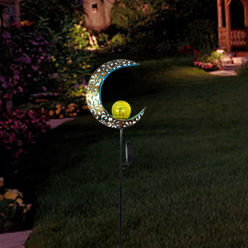 Stake Outdoor Lawn Solar Powered Patio Crackle Glass Warm White Landscape Moon Waterproof Decorative Courtyard LED Garden Light
Stake Outdoor Lawn Solar Powered Patio Crackle Glass Warm White Landscape Moon Waterproof Decorative Courtyard LED Garden Light