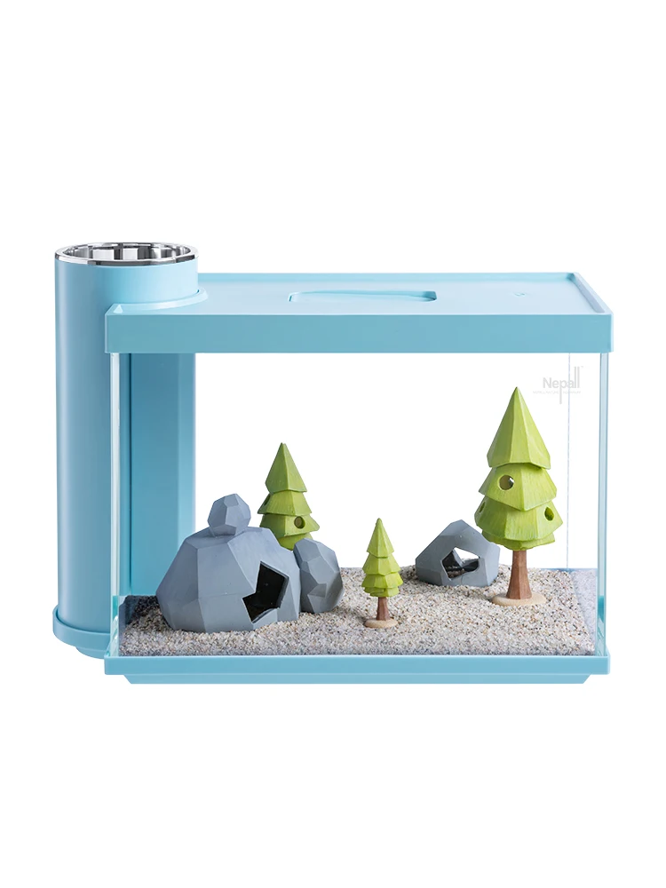 YY Desktop Aquarium Living Room Change Water Mini Fish Globe Landscaping Self-Circulation
YY Desktop Aquarium Living Room Change Water Mini Fish Globe Landscaping Self-Circulation
