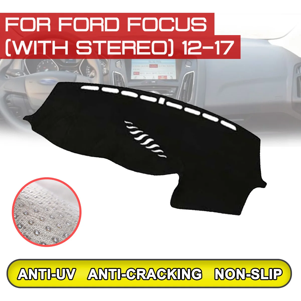 Для Ford Focus 2012 2013 2014 2015 2016 2017 коврик для приборной панели автомобиля противогрязный нескользящий коврик для приборной панели Защита от УФ-луч...
Для Ford Focus 2012 2013 2014 2015 2016 2017 коврик для приборной панели автомобиля противогрязный нескользящий коврик для приборной панели Защита от УФ-луч...