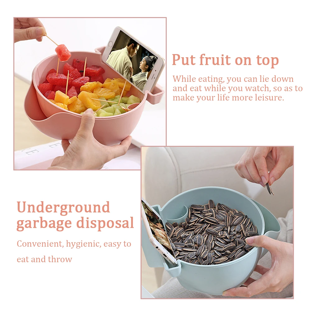 Modern Living Room Creative Modeling Lazy Snack Bowl Plastic Double Storage Box Snack Bowl Lazy Melon Fruit Bowl Dishes
Modern Living Room Creative Modeling Lazy Snack Bowl Plastic Double Storage Box Snack Bowl Lazy Melon Fruit Bowl Dishes