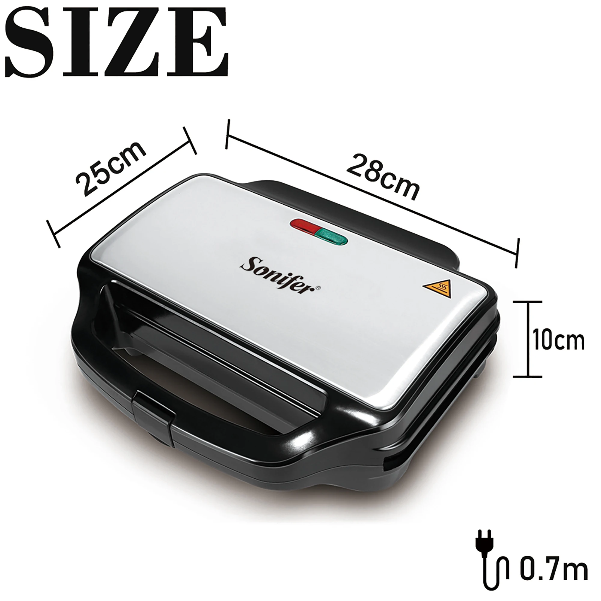 900W Electric Waffles Maker Machine Kitchen Stainless Steel Waffle Breakfast Maker Non-stick Coating Plate For Gift 220V Sonifer 
900W Electric Waffles Maker Machine Kitchen Stainless Steel Waffle Breakfast Maker Non-stick Coating Plate For Gift 220V Sonifer
