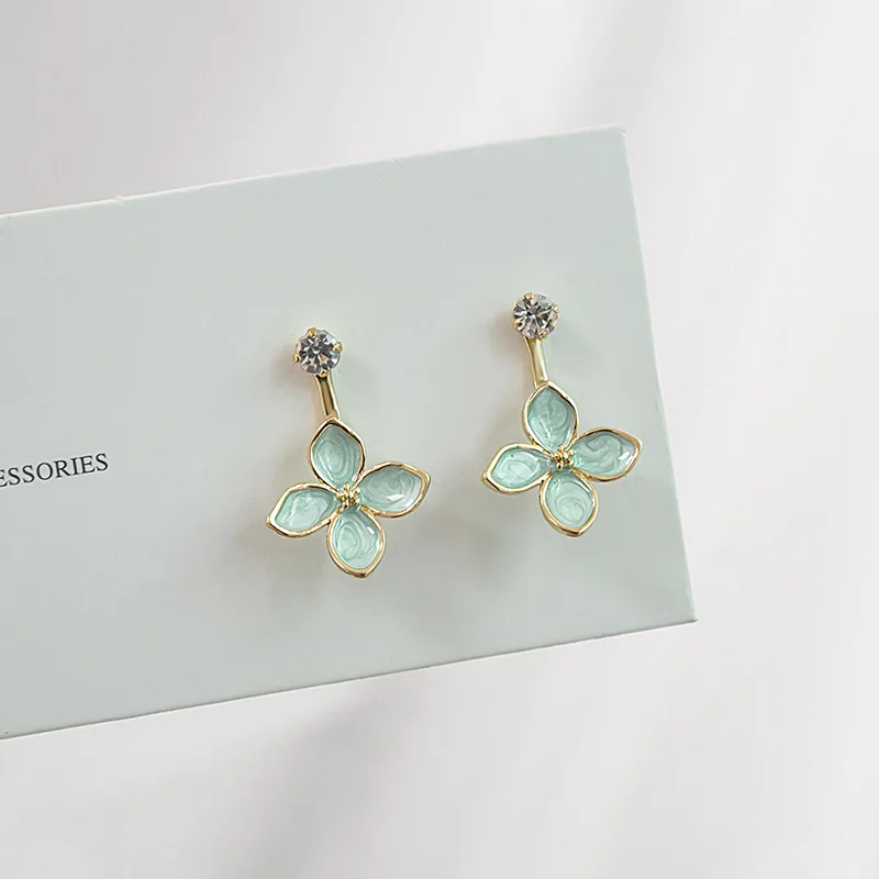 2020 Summer Sweet Green Enamel Flower Earrings Gold Color Metal Painting Shiny Rhinestone Long Dangle Earrings Statement Jewelry
2020 Summer Sweet Green Enamel Flower Earrings Gold Color Metal Painting Shiny Rhinestone Long Dangle Earrings Statement Jewelry