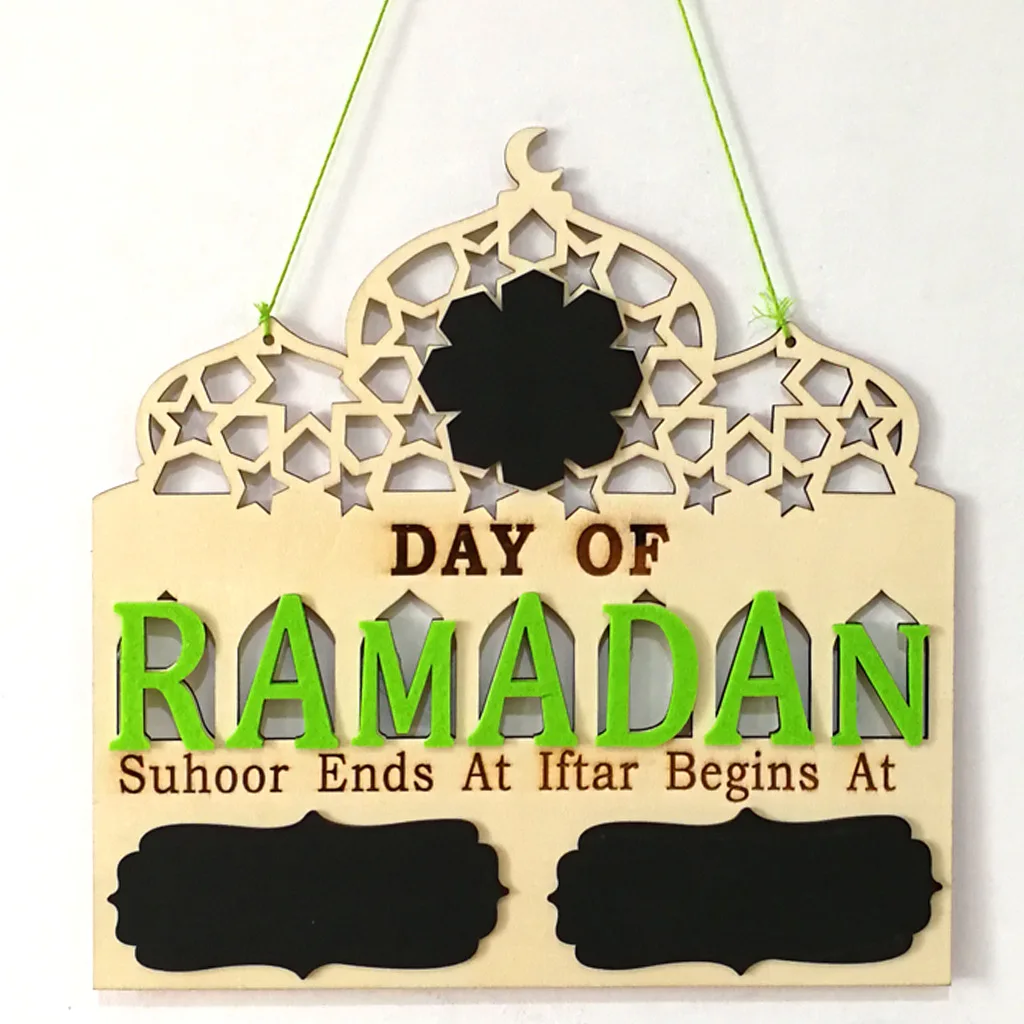 Eid Mubarak Wooden Countdown Message Memo Chalkboard Home Decoration Pendant for DIY Ramadan Home Decore
Eid Mubarak Wooden Countdown Message Memo Chalkboard Home Decoration Pendant for DIY Ramadan Home Decore