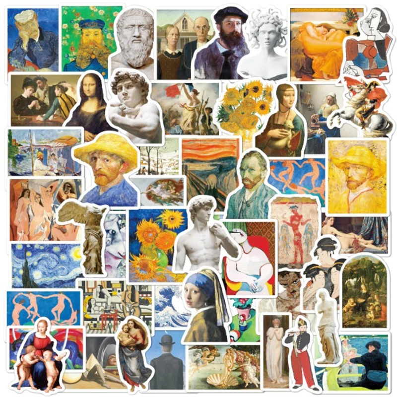 10/30/50Pcs/ Bag Oil Painting Art Graffiti Stickers Self-Adhesive Removable Luggage Laptop Car Decoration Waterproof DIY Collage
10/30/50Pcs/ Bag Oil Painting Art Graffiti Stickers Self-Adhesive Removable Luggage Laptop Car Decoration Waterproof DIY Collage