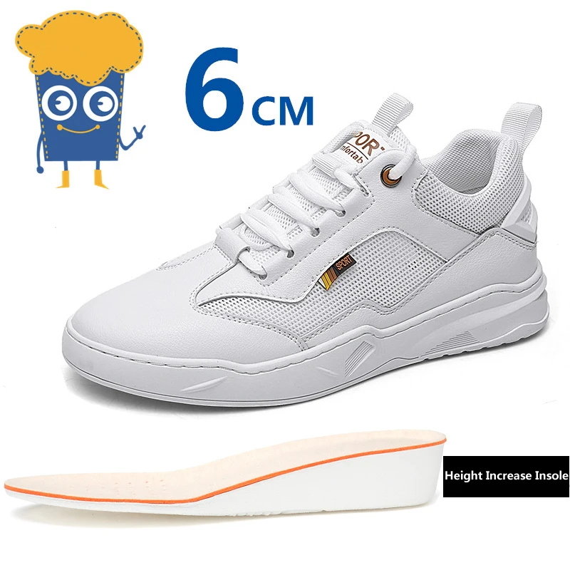 Men Elevator Shoes Heightening Shoes White Height Increase Shoes for Man Insole 6CM High Heels Shoes
Men Elevator Shoes Heightening Shoes White Height Increase Shoes for Man Insole 6CM High Heels Shoes