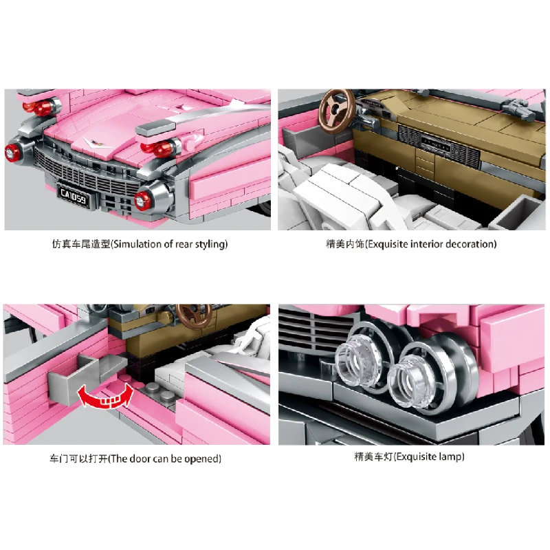 MOC 726pcs Classic Car City Pull Back Sports Car Building Block Model High-Tech Speed Roadster Kid Toy Assembled DIY Bricks Gift
MOC 726pcs Classic Car City Pull Back Sports Car Building Block Model High-Tech Speed Roadster Kid Toy Assembled DIY Bricks Gift