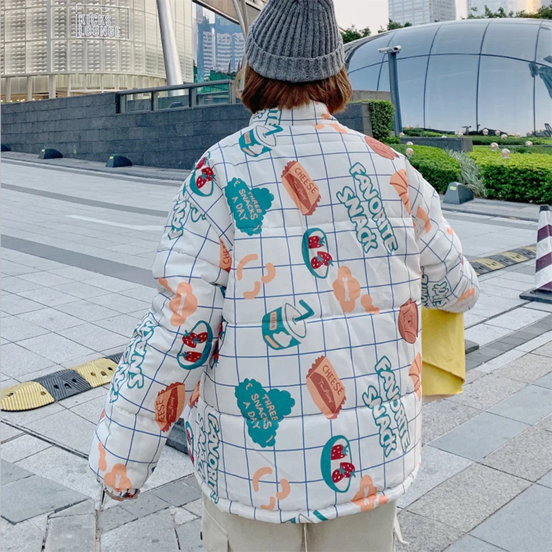 Double-sided Woman Coat Winter 2020 Plus Sizes Down Jacket Cartoon Print Winter Jacket Kawaii Harajuku Women's Parka
Double-sided Woman Coat Winter 2020 Plus Sizes Down Jacket Cartoon Print Winter Jacket Kawaii Harajuku Women's Parka