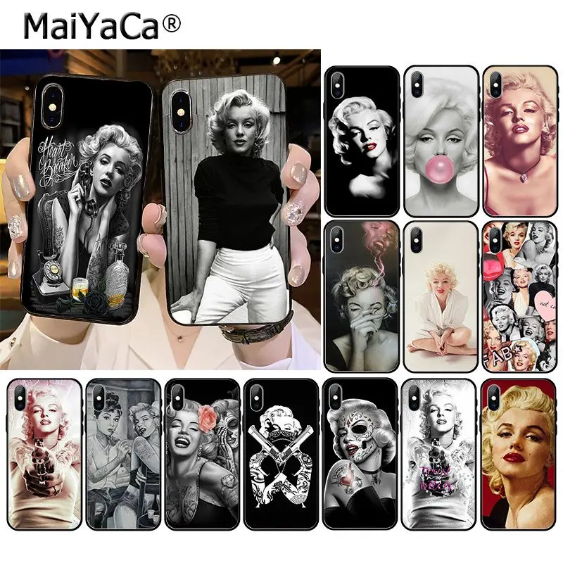 Сексуальные девушки Мэрилин Монро аксессуары для телефона чехол iPhone 11 Pro XS MAX XR 8 7 6