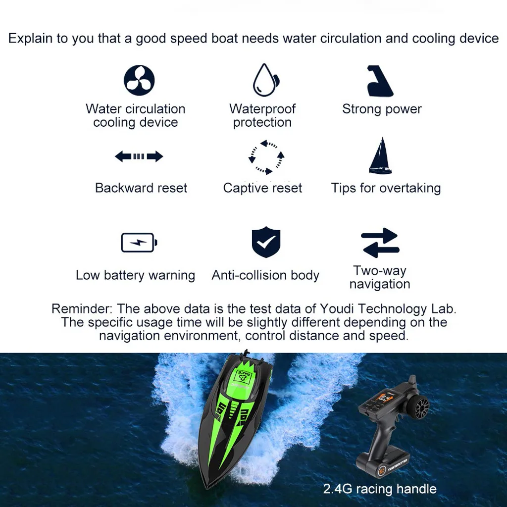 UDI908 Remote Control Boat Rc Boat with High Speed Radio System Electric Racing
UDI908 Remote Control Boat Rc Boat with High Speed Radio System Electric Racing