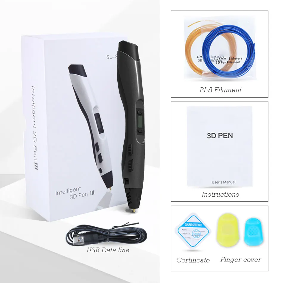 3D Pen Printing SL-300A 8 Speed Control Ultra-Low Temp Drawing Led Screen Kids Toy DIY 3 Kinds Flament Intelligent Education
3D Pen Printing SL-300A 8 Speed Control Ultra-Low Temp Drawing Led Screen Kids Toy DIY 3 Kinds Flament Intelligent Education