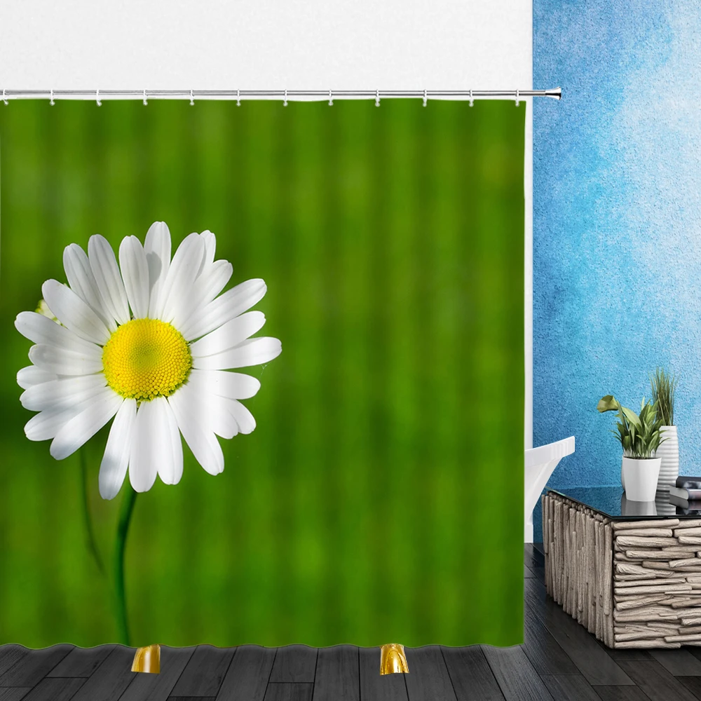 Flowers Shower Curtains Summer Yellow White Pink Flower Green Plants 3D Bathroom Home Decor Waterproof Polyester Cloth Curtain
Flowers Shower Curtains Summer Yellow White Pink Flower Green Plants 3D Bathroom Home Decor Waterproof Polyester Cloth Curtain