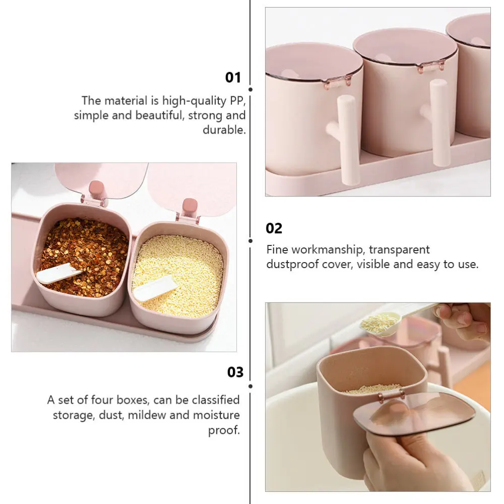 1 Set Kitchen Seasoning Boxes Condiment Container Seasoning Box )
1 Set Kitchen Seasoning Boxes Condiment Container Seasoning Box )