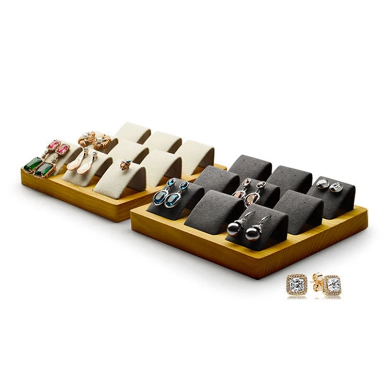 FANXI 2 Pcs Wooden Earring Storage Card Holder, Display Jewelry Ring Necklace Display Storage Box, Black & Apricot
FANXI 2 Pcs Wooden Earring Storage Card Holder, Display Jewelry Ring Necklace Display Storage Box, Black & Apricot