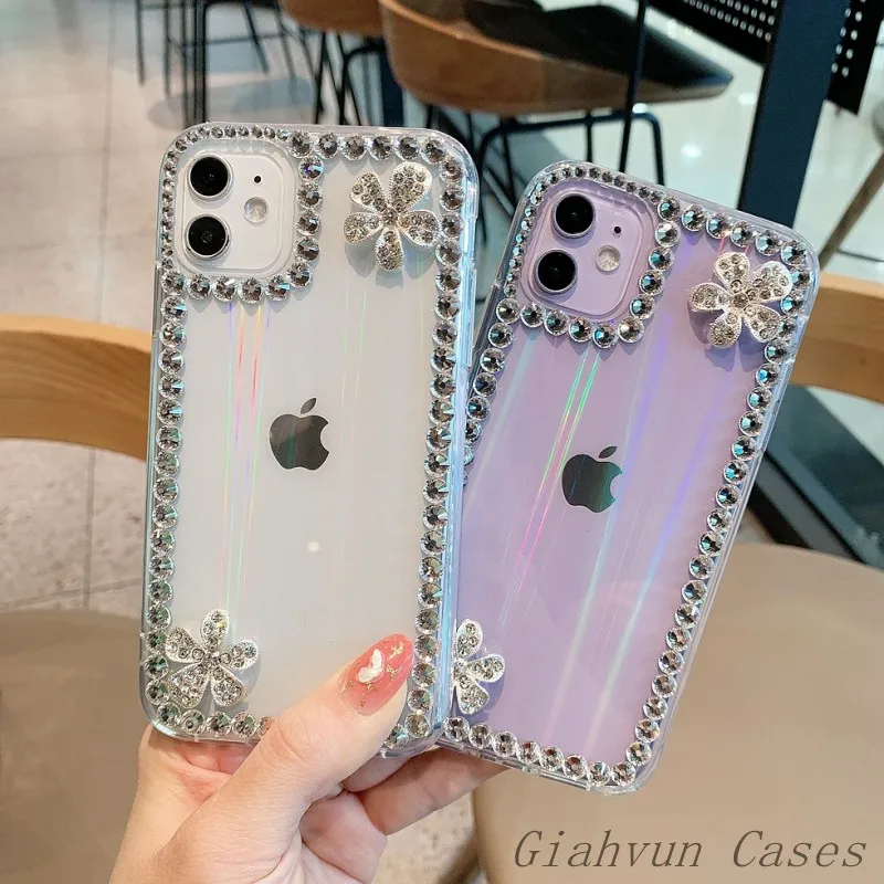 3D Flower Bling Glitter Diamond Laser Aurora Phone Case For iphone X XR XS 11 Pro MAX 12 mini 7 8 plus SE + Cover Capa
3D Flower Bling Glitter Diamond Laser Aurora Phone Case For iphone X XR XS 11 Pro MAX 12 mini 7 8 plus SE + Cover Capa
