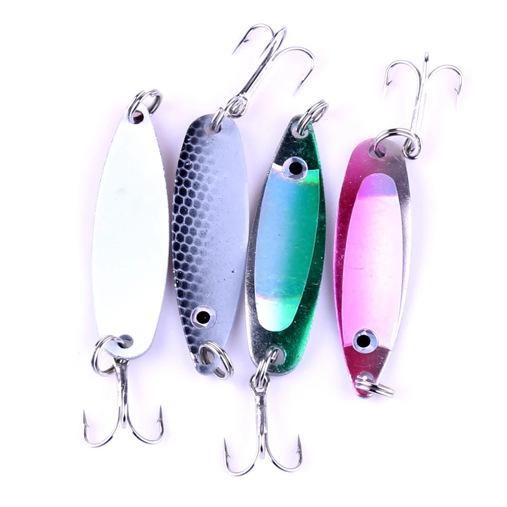 Metal Spinner Fishing Lures 5cm/6.5g Artificial Hard Bait Spoon with Ring Treble Hook Spinnerbaits Fishing Tackle Accessories
Metal Spinner Fishing Lures 5cm/6.5g Artificial Hard Bait Spoon with Ring Treble Hook Spinnerbaits Fishing Tackle Accessories