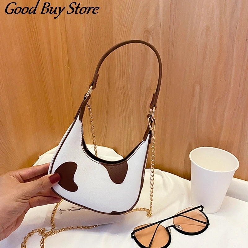 Cow Pattern Leather Handbags Women Shoulder Totes Fashion Silver Chains Brand Handbag Female Phone Purse Handle-top Bags Vintage
Cow Pattern Leather Handbags Women Shoulder Totes Fashion Silver Chains Brand Handbag Female Phone Purse Handle-top Bags Vintage