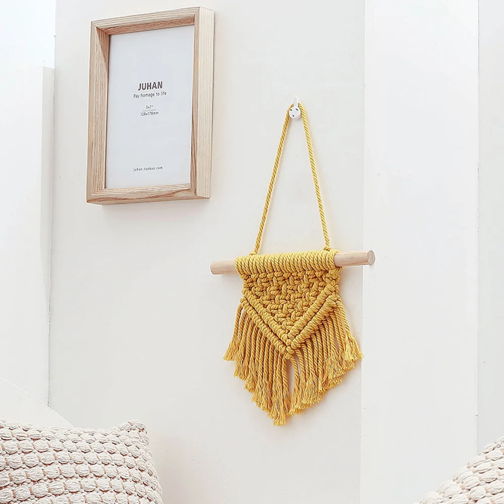 Decorative Lace Wall Hanging Woven Tapestry Boho Decor Home Party Decoration Cotton Thread Wooden Stick 33cm Unique Hand-made
Decorative Lace Wall Hanging Woven Tapestry Boho Decor Home Party Decoration Cotton Thread Wooden Stick 33cm Unique Hand-made