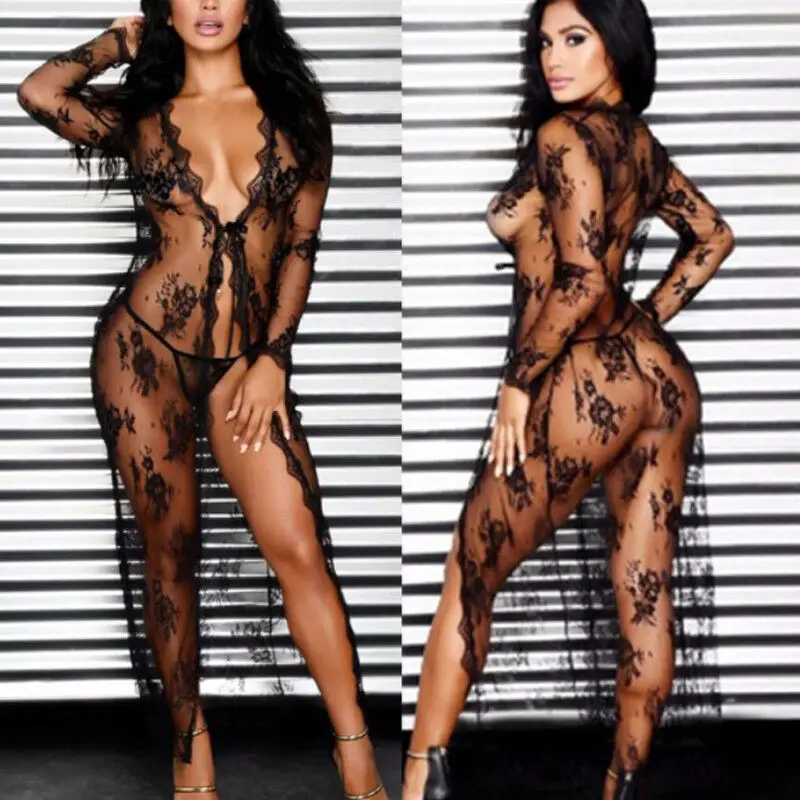 Sexy Women Deep V Black Floral Lace Crochet Bathing Suit Bikini Cover Up Beach Dress Swimwear Long Maxi Dresses
Sexy Women Deep V Black Floral Lace Crochet Bathing Suit Bikini Cover Up Beach Dress Swimwear Long Maxi Dresses