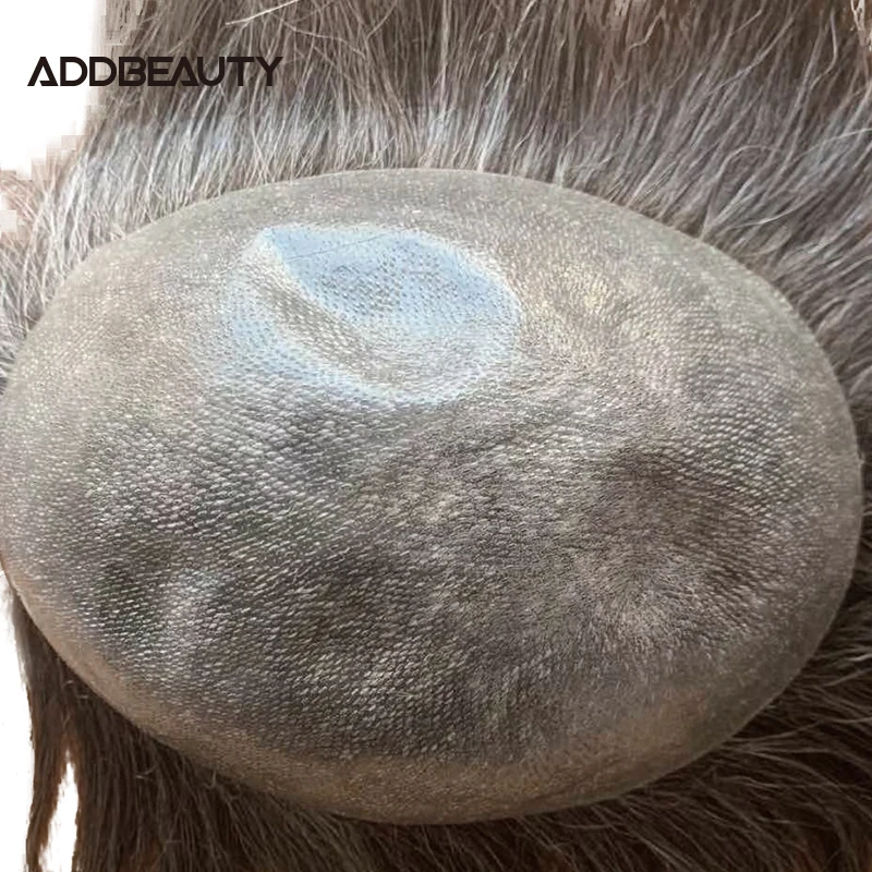 Men's Wig THIN SKIN PU Human Hair Wig Vloop PU 0.04-0.06cm Toupee Indian Remy Hair System Straight Men Hairpiece Grey Color 120%
Men's Wig THIN SKIN PU Human Hair Wig Vloop PU 0.04-0.06cm Toupee Indian Remy Hair System Straight Men Hairpiece Grey Color 120%