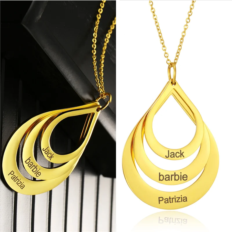 Custom 1-3 Name Drop Necklaces For Women Men Stainless Steel Jewelry Pendant Gold Silver Chain Family Necklace Choker Gifts
Custom 1-3 Name Drop Necklaces For Women Men Stainless Steel Jewelry Pendant Gold Silver Chain Family Necklace Choker Gifts