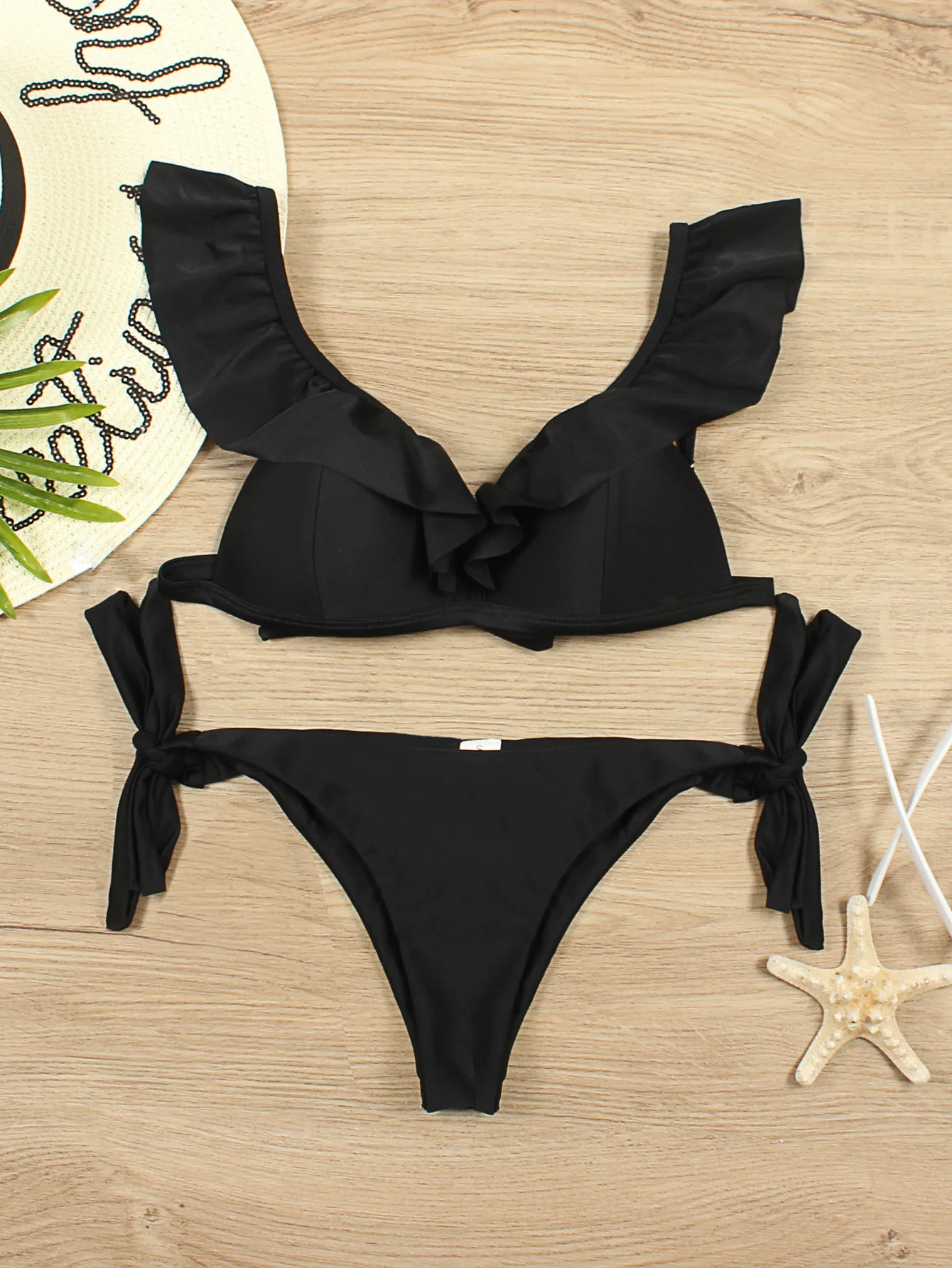 2021 New Pure Color Split Body Flying Edge Bikini Women European and American Sexy Lace Fashion Swimsuit Women
2021 New Pure Color Split Body Flying Edge Bikini Women European and American Sexy Lace Fashion Swimsuit Women