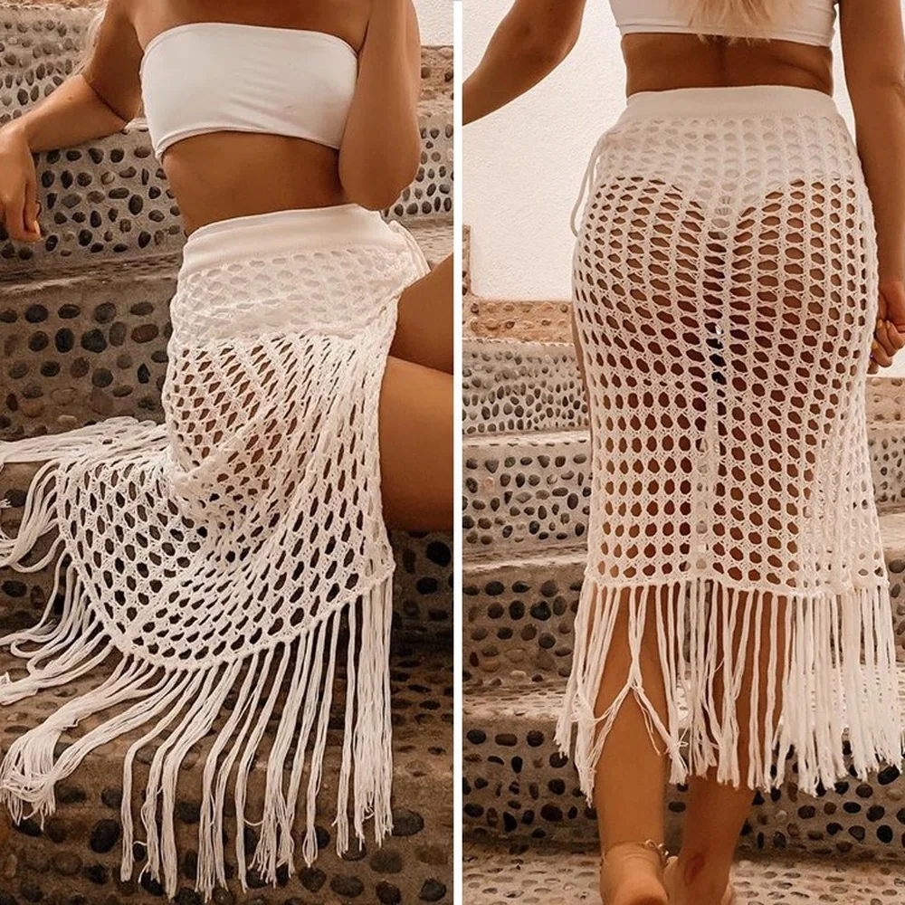 2022 Bikini Cover Ups for Swimwear Women Dress Beach Cover Up Swimsuit Sexy Hollow Tassel Knitted Skirt Beachwear Bathing Suit
2022 Bikini Cover Ups for Swimwear Women Dress Beach Cover Up Swimsuit Sexy Hollow Tassel Knitted Skirt Beachwear Bathing Suit