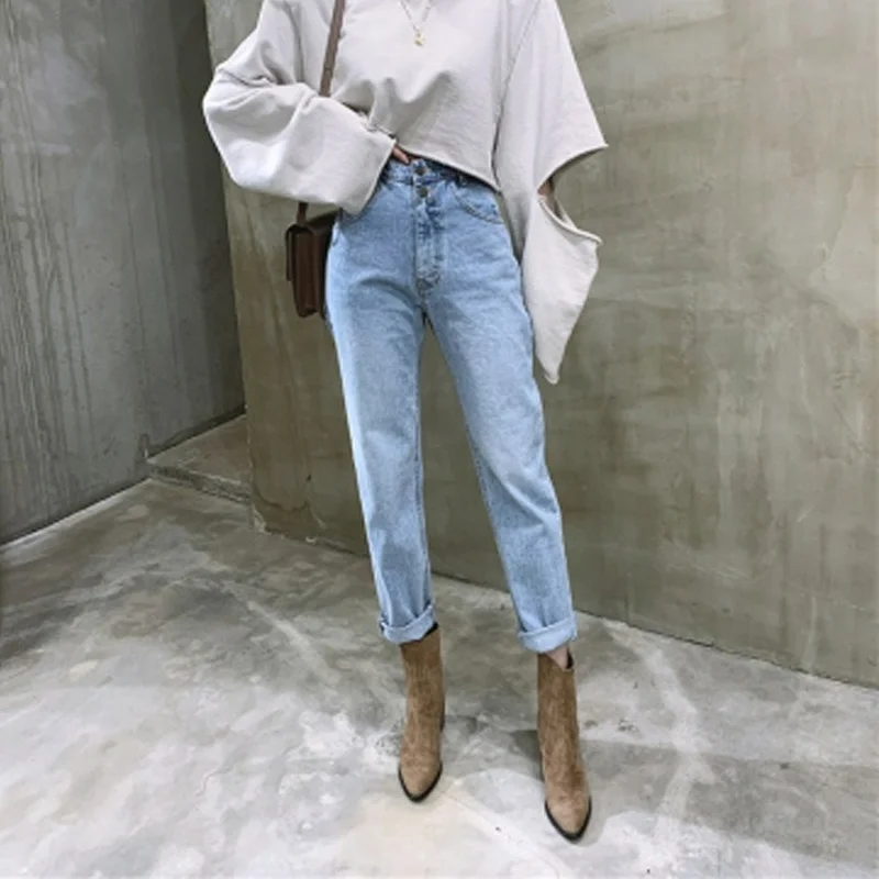 YILINHAN Vintage High Waist Straight Jeans Pant for Women Streetwear Loose Female Denim Jeans Buttons Zipper Ladies Jeans 2021
YILINHAN Vintage High Waist Straight Jeans Pant for Women Streetwear Loose Female Denim Jeans Buttons Zipper Ladies Jeans 2021