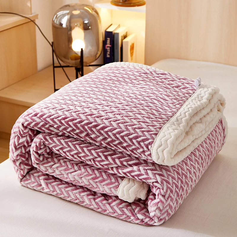 

Winter Warm Thicken Throw Blanket Soild Color Fluffy Plush Blankets Sofa Bedding Cover Bedsheet Home Bedspread Weighted Blanket