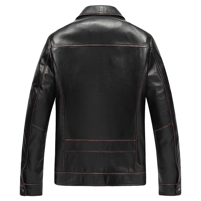 Snow Leopard Genuine Leather Clothes Men's New Spring and Autumn Short Coat Slim-Fit First Layer Cowhide Lapel Leather Jacket
Snow Leopard Genuine Leather Clothes Men's New Spring and Autumn Short Coat Slim-Fit First Layer Cowhide Lapel Leather Jacket