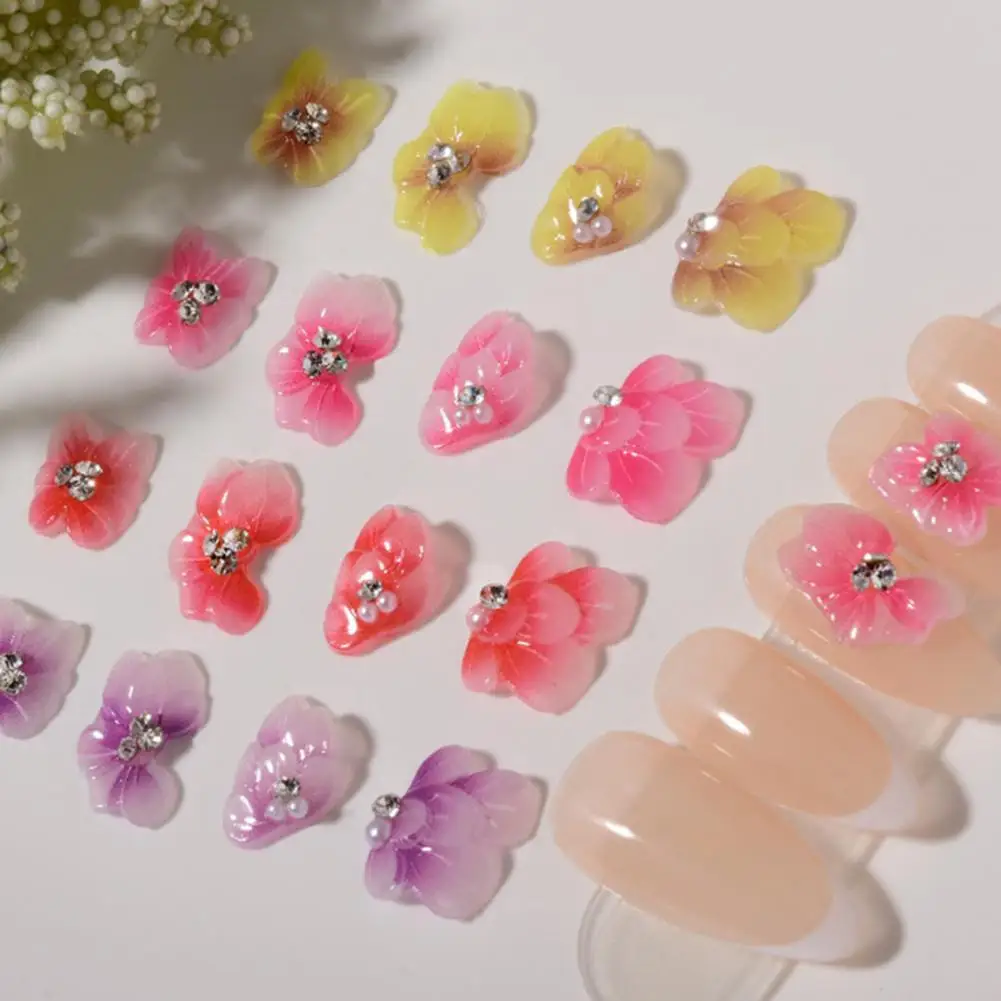 120Pcs/Box Nail Ornament Non-Fading Gradient Effect Colorful Flower Three-Dimensional Small Fresh Phototherapy Nail Decoration f
120Pcs/Box Nail Ornament Non-Fading Gradient Effect Colorful Flower Three-Dimensional Small Fresh Phototherapy Nail Decoration f